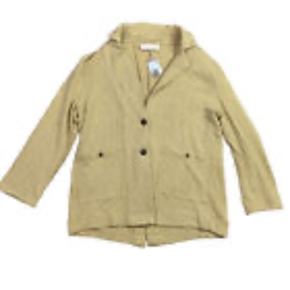 Free People Beach Reign Blazer Womens M Au Lait Cardigan Button Up Sweater NWT